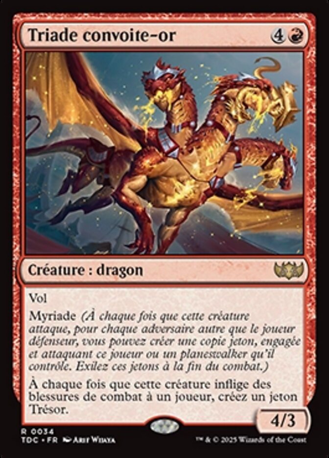 Triade convoite-or — Tarkir: Dragonstorm Commander 34/413