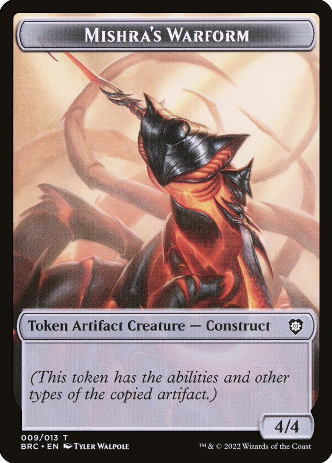 Mishra's Warform — The Brothers' War Commander Tokens 9/14