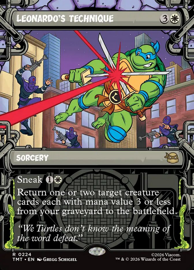 Leonardo's Technique — Teenage Mutant Ninja Turtles 224/320