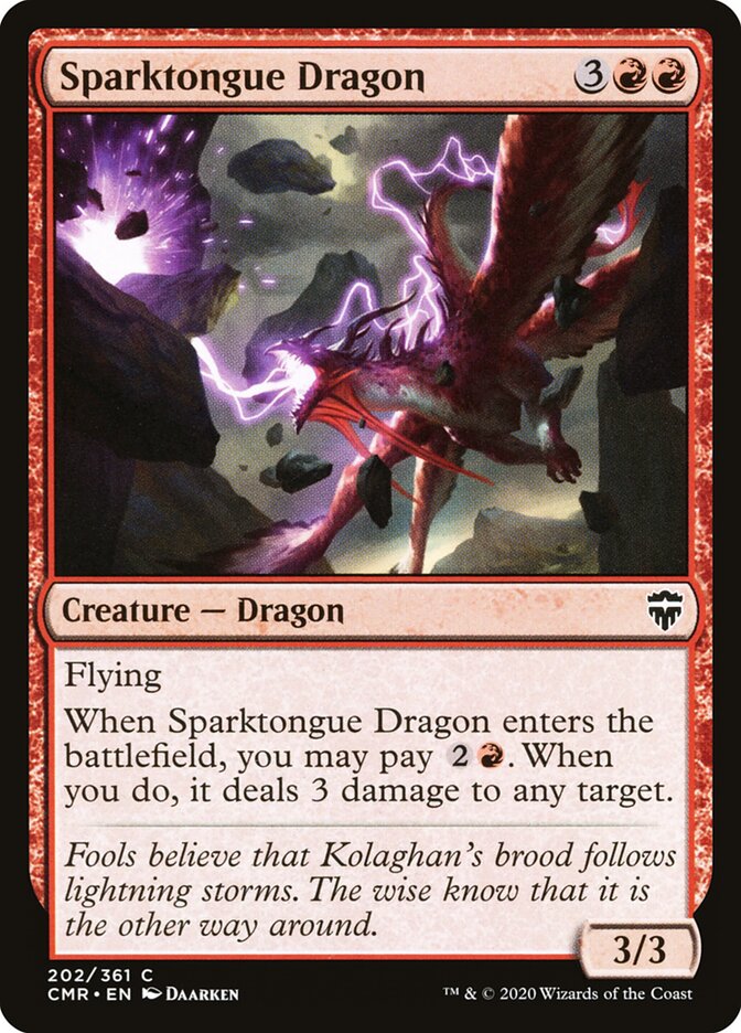 Sparktongue Dragon — Commander Legends 202/718