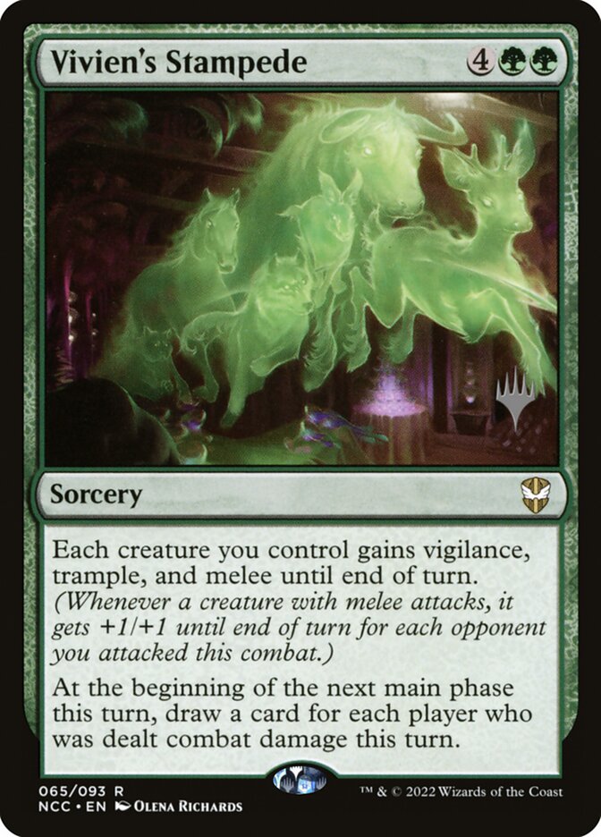 Vivien's Stampede — New Capenna Commander Promos 65p/75