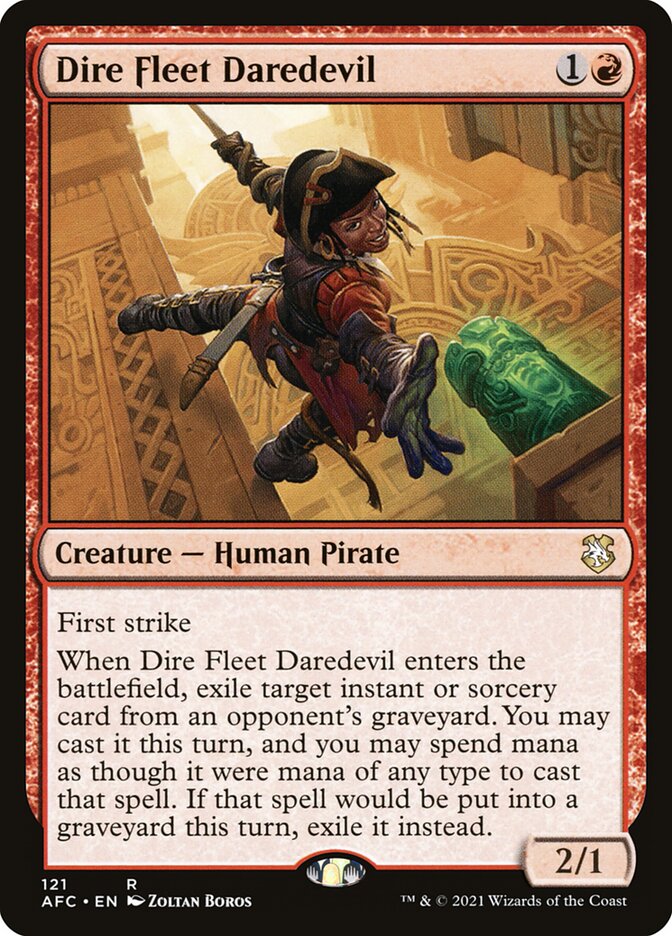 Dire Fleet Daredevil — Forgotten Realms Commander 121/331