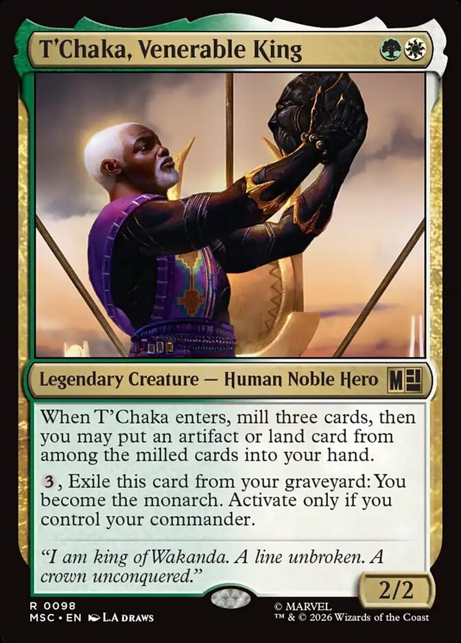 T'Chaka, Venerable King — Marvel Super Heroes Commander 98/866