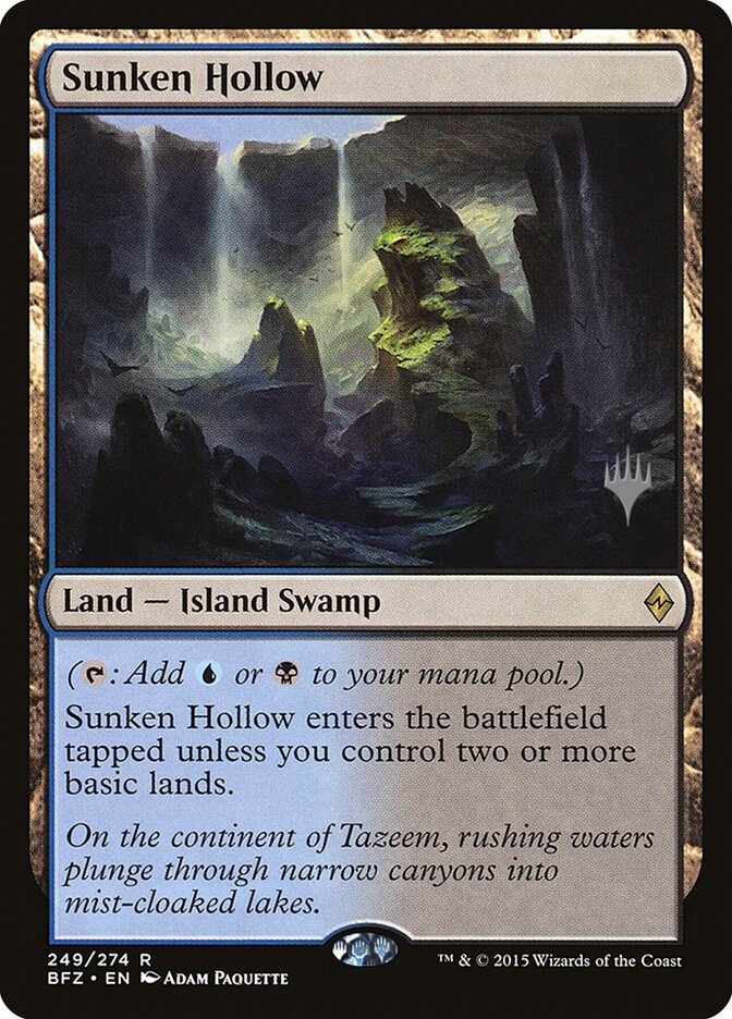 Sunken Hollow — Battle for Zendikar Promos 249p/90