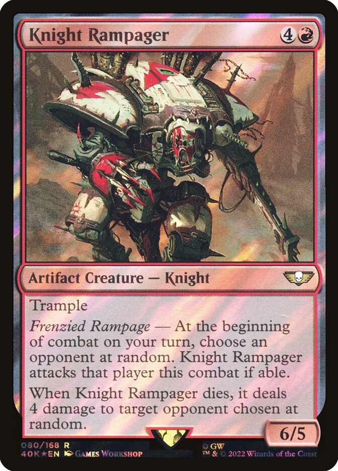 Knight Rampager — Warhammer 40,000 Commander 80★/617
