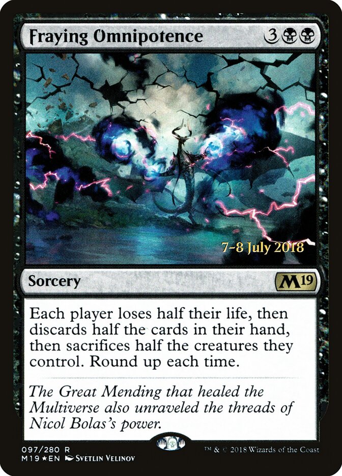 Fraying Omnipotence — Core Set 2019 Promos 97s/95