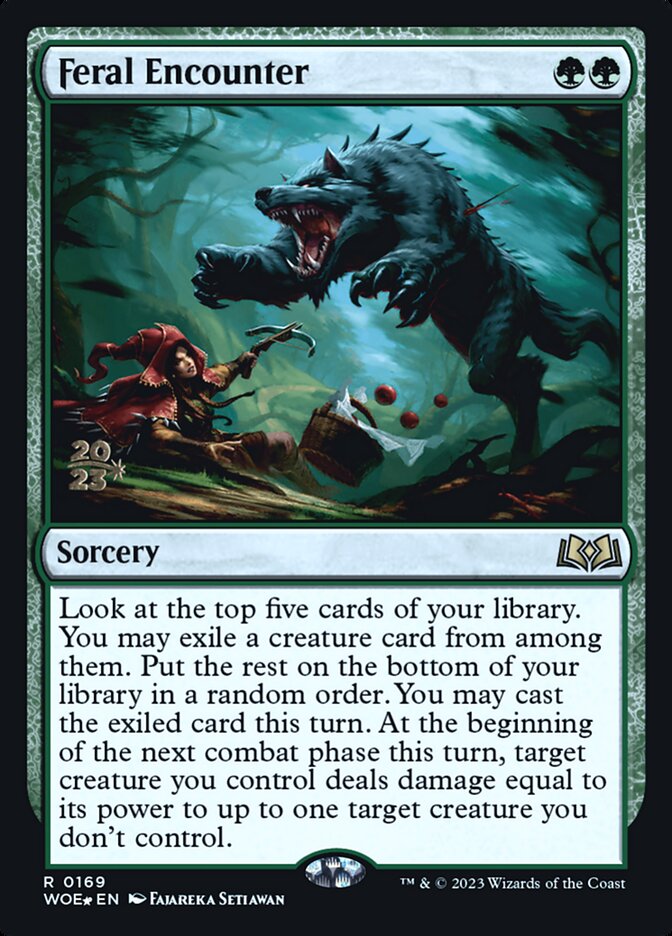 Feral Encounter — Wilds of Eldraine Promos 169s/160