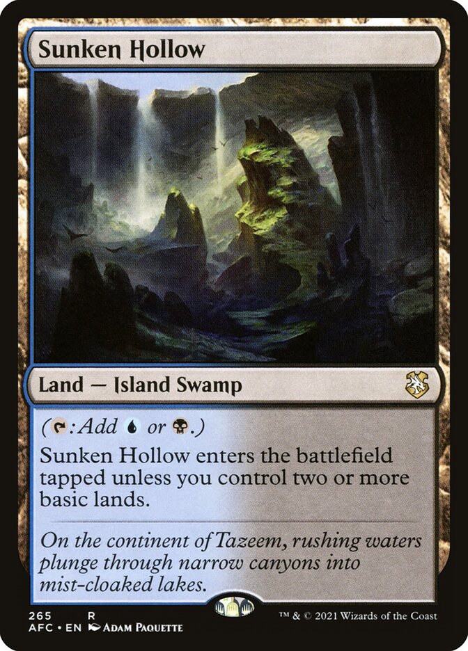 Dépression engloutie — Forgotten Realms Commander 265/331