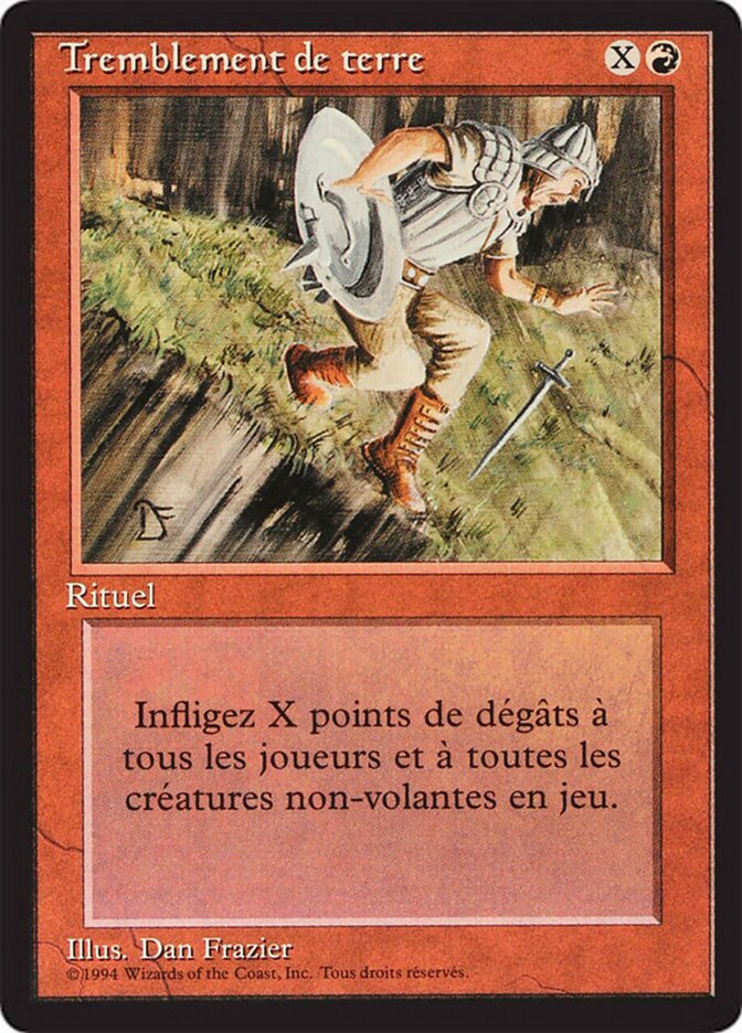 Earthquake — Foreign Black Border 148/307