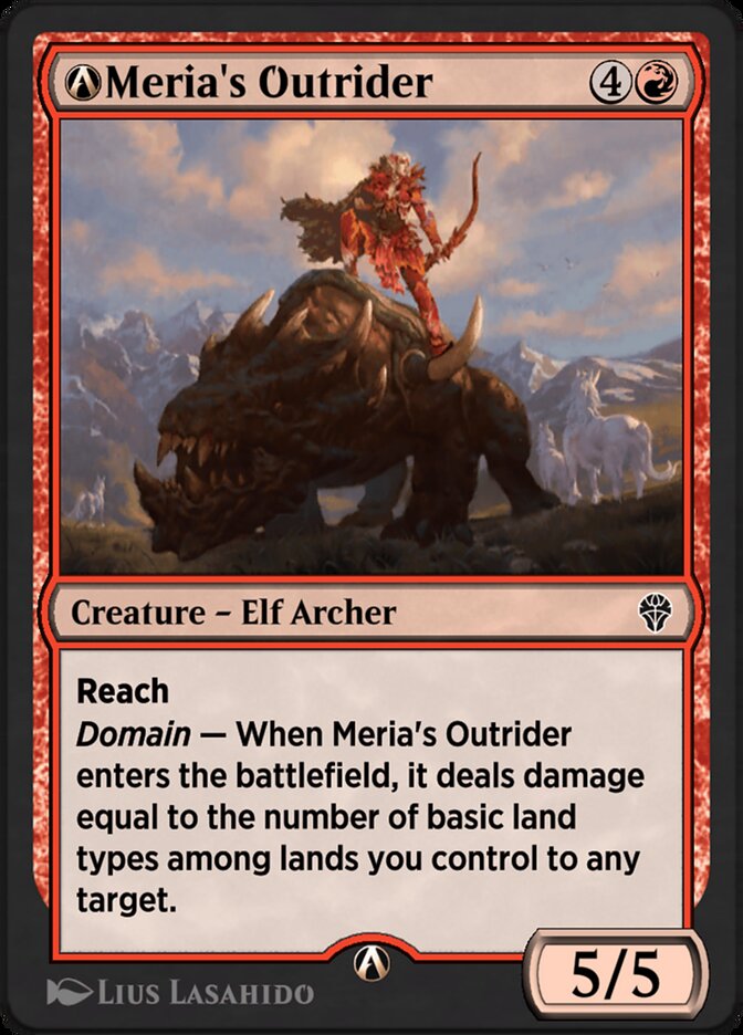 A-Meria's Outrider — Dominaria United A-138/453