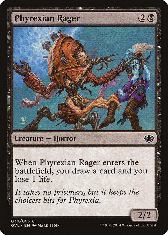 Phyrexian Rager — Duel Decks Anthology: Garruk vs. Liliana 39/63