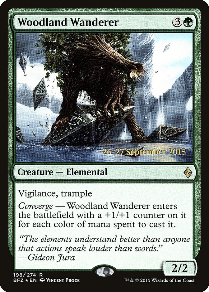 Woodland Wanderer — Battle for Zendikar Promos 198s/90