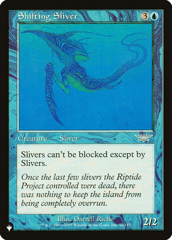 Shifting Sliver — The List LGN-52/5581