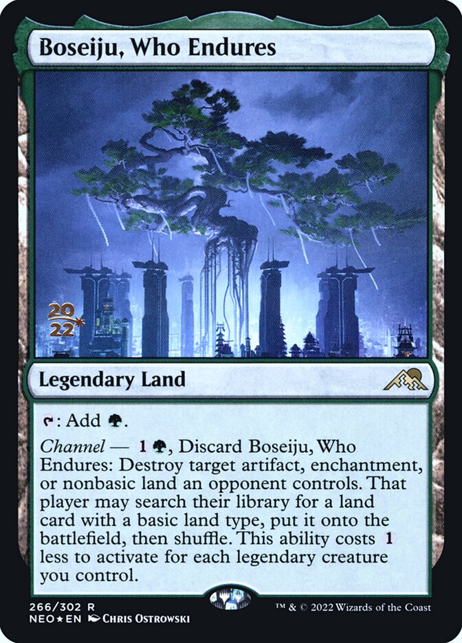 Boseiju, Who Endures — Kamigawa: Neon Dynasty Promos 266s/148
