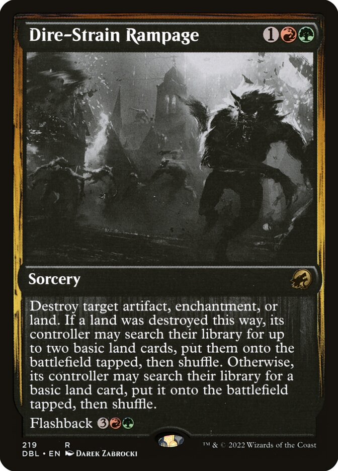 Dire-Strain Rampage — Innistrad: Double Feature 219/535