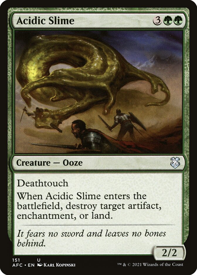 Boue acide — Forgotten Realms Commander 151/331