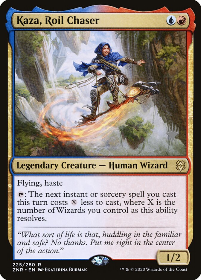 Kaza, Roil Chaser — Zendikar Rising Promos 225p/153