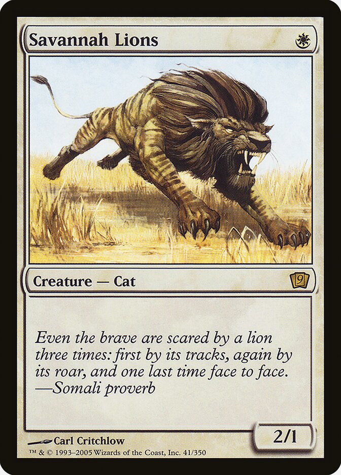 Savannah Lions — Ninth Edition 41★/709