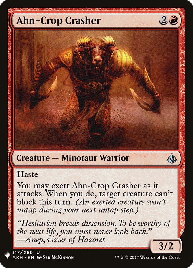 Ahn-Crop Crasher — The List AKH-117/5581