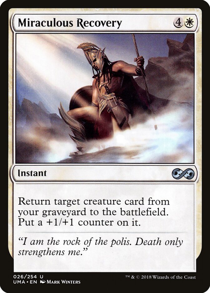 Miraculous Recovery — Ultimate Masters 26/254