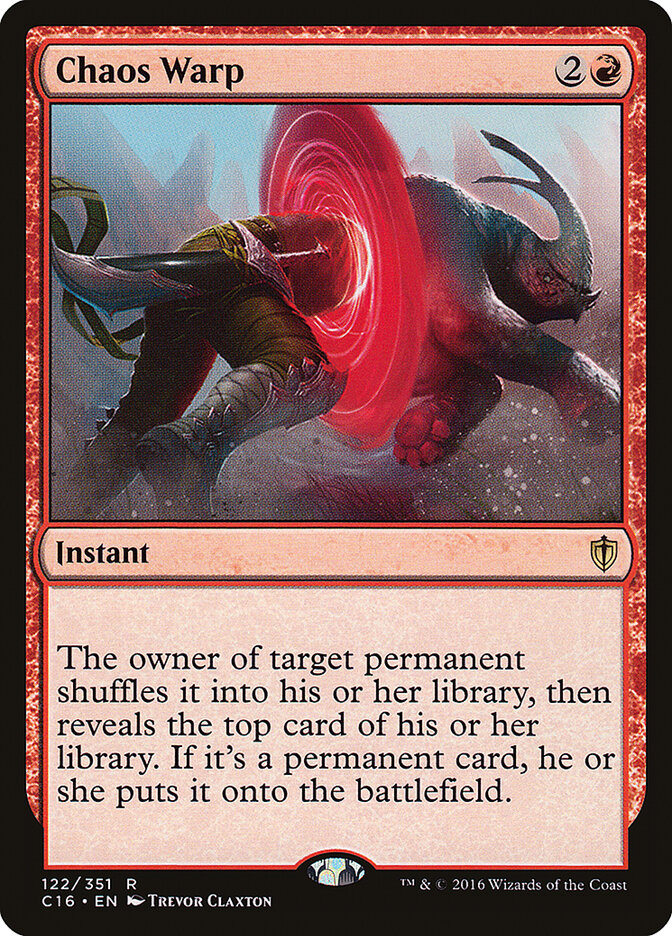 Chaos Warp — Commander 2016 122/351