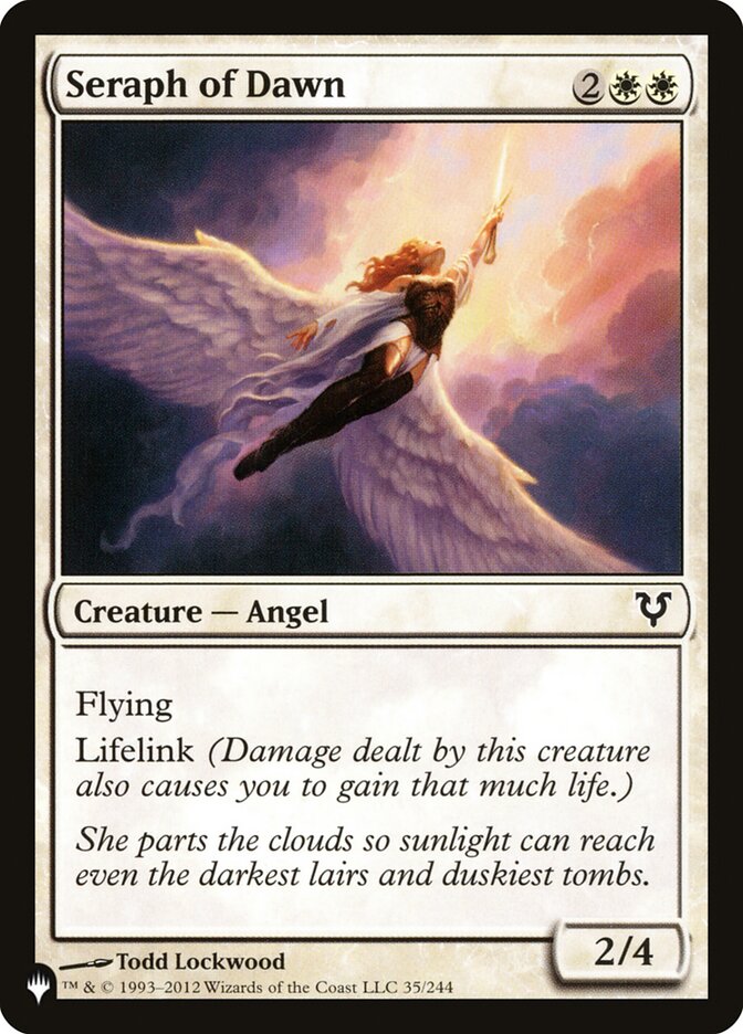 Seraph of Dawn — The List AVR-35/5581