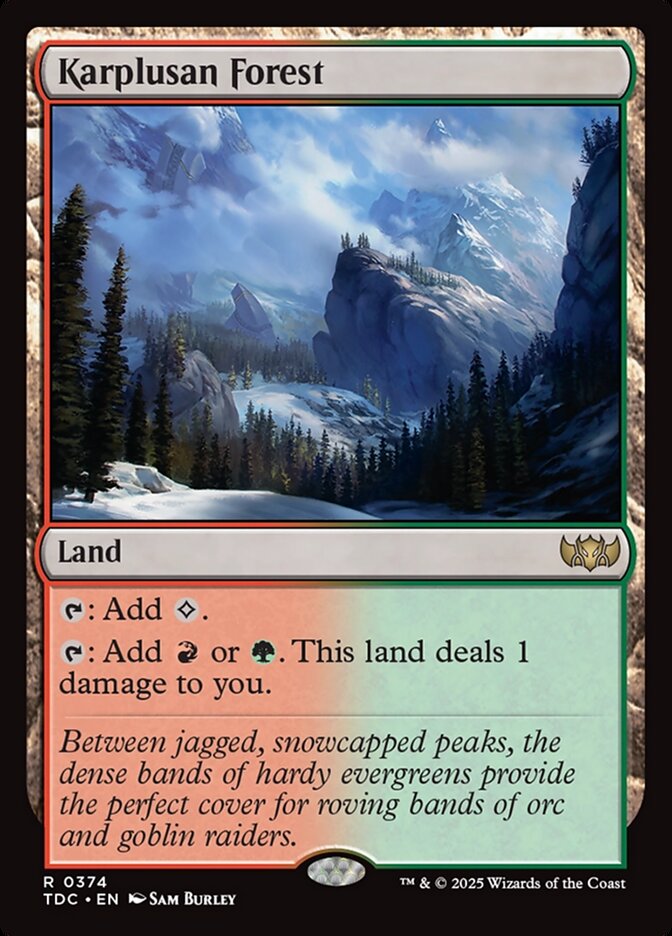 Karplusan Forest — Tarkir: Dragonstorm Commander 374/413