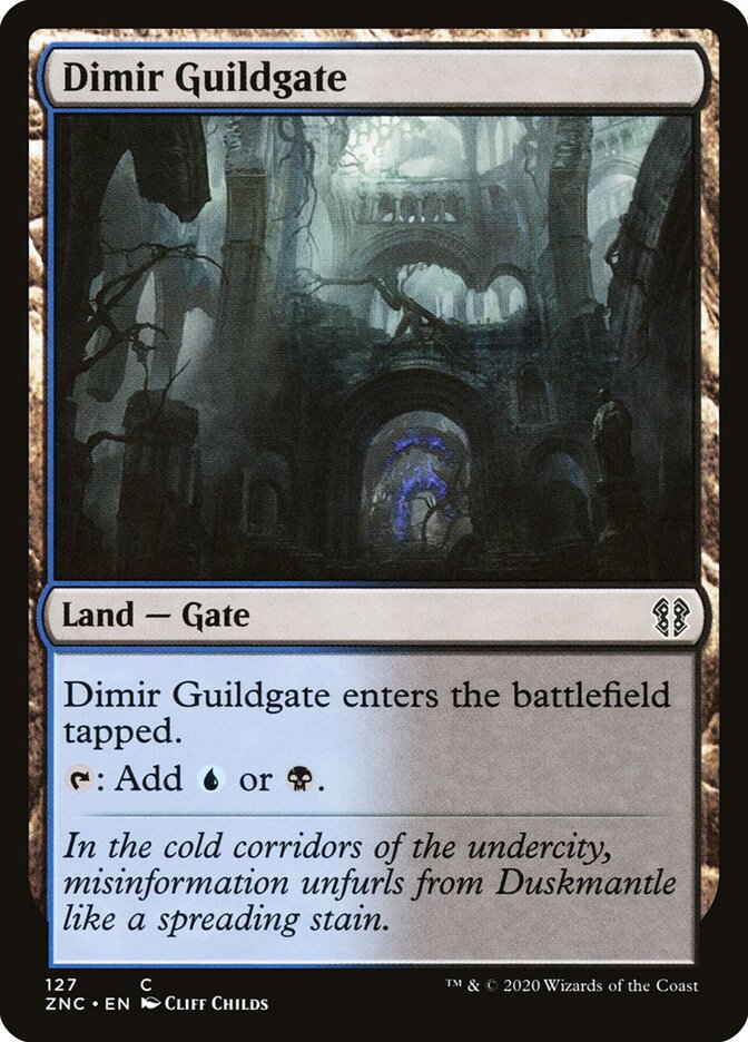 Dimir Guildgate — Zendikar Rising Commander 127/142