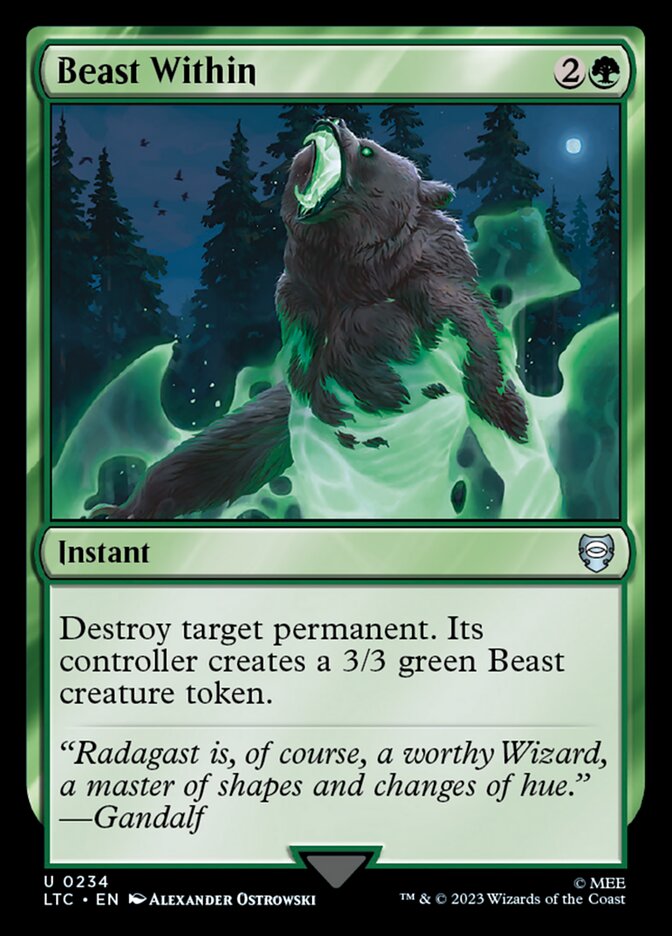 Beast Within — Tales of Middle-earth Commander 234/591