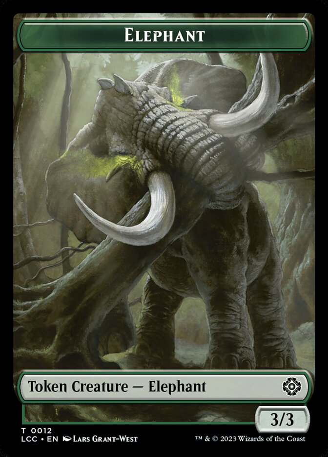 Elephant — The Lost Caverns of Ixalan Commander Tokens 12/18