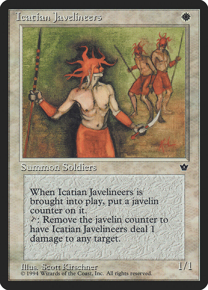 Icatian Javelineers — Fallen Empires 8c/187