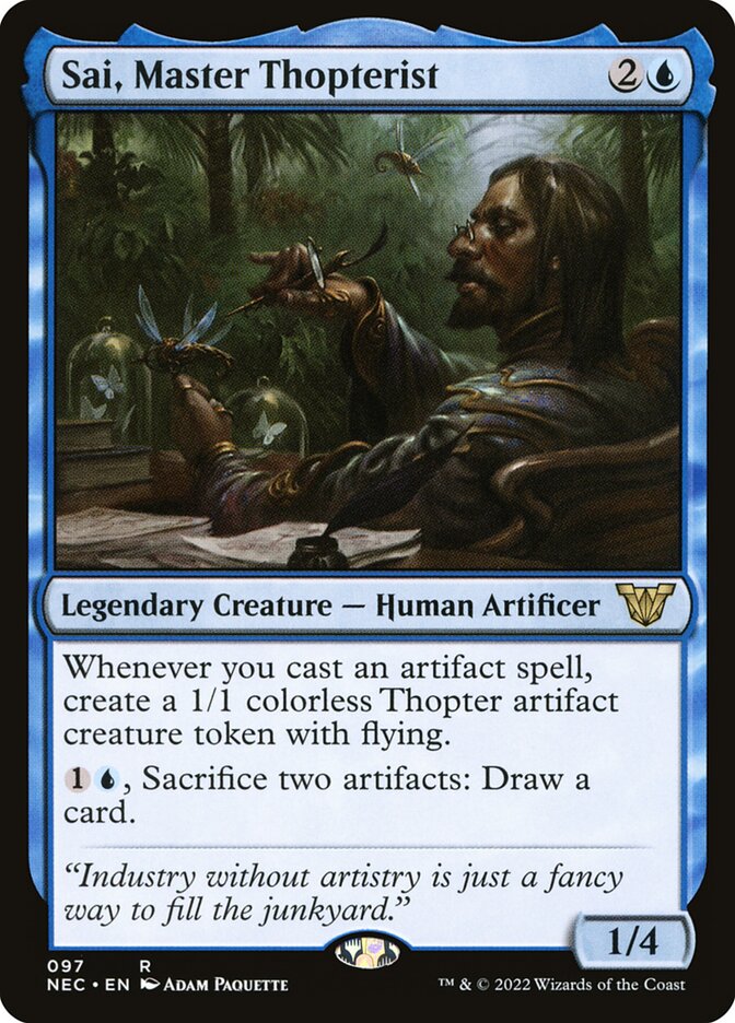 Sai, Master Thopterist — Neon Dynasty Commander 97/179