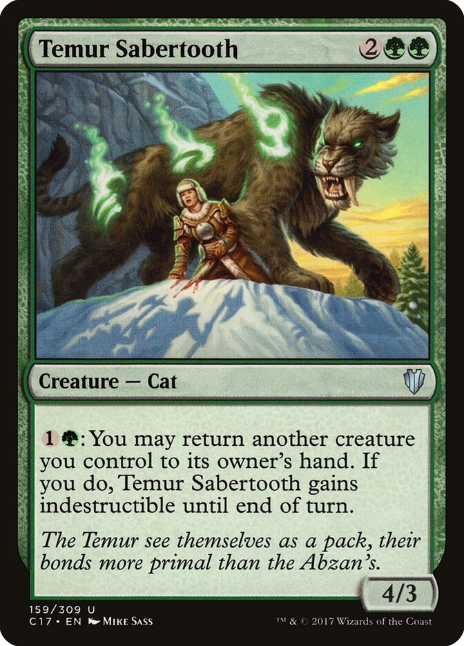 Temur Sabertooth — Commander 2017 159/309