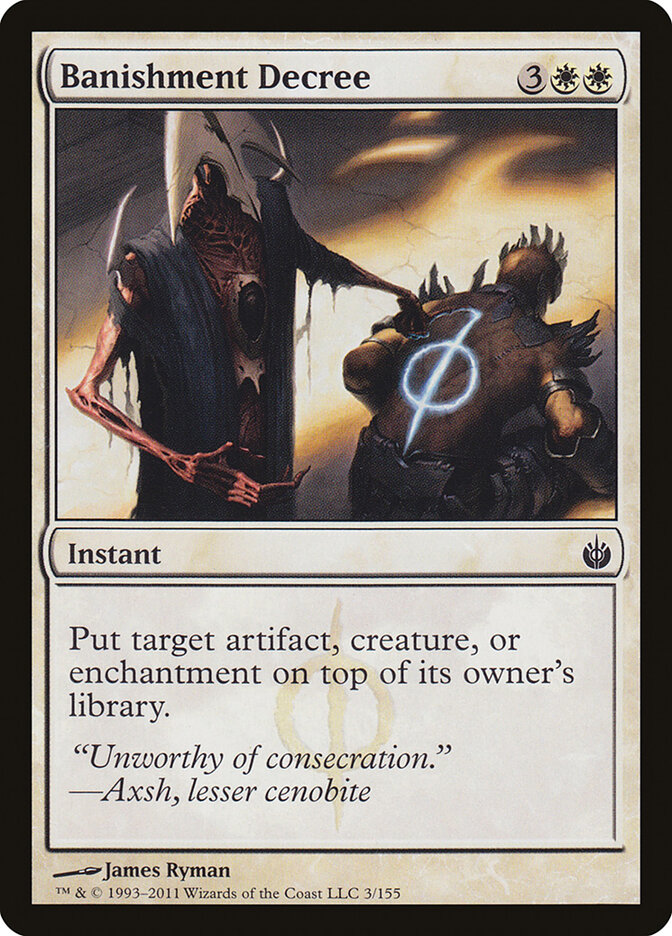 Banishment Decree — Mirrodin Besieged 3/155
