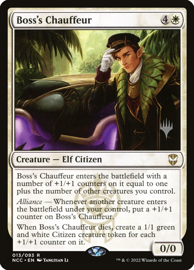 Boss's Chauffeur — New Capenna Commander Promos 13p/75