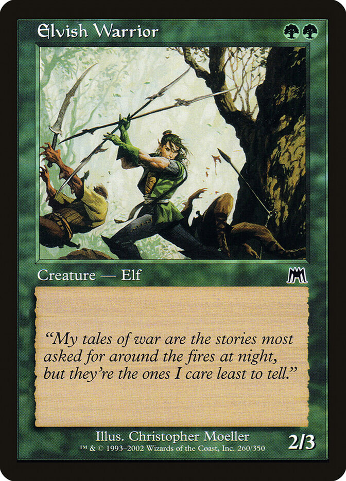 Elvish Warrior — Onslaught 260/350