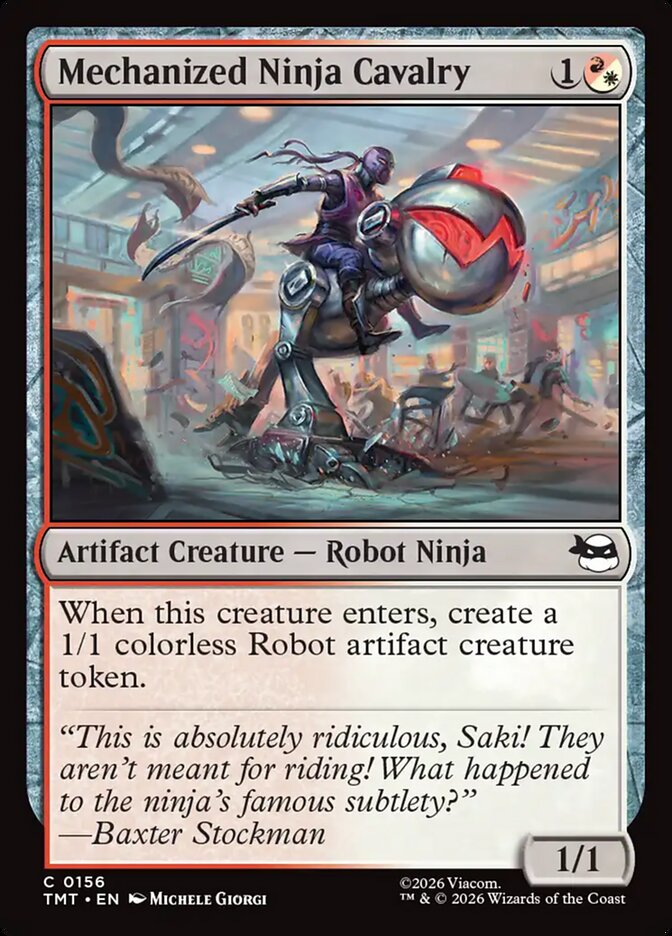 Mechanized Ninja Cavalry — Teenage Mutant Ninja Turtles 156/320