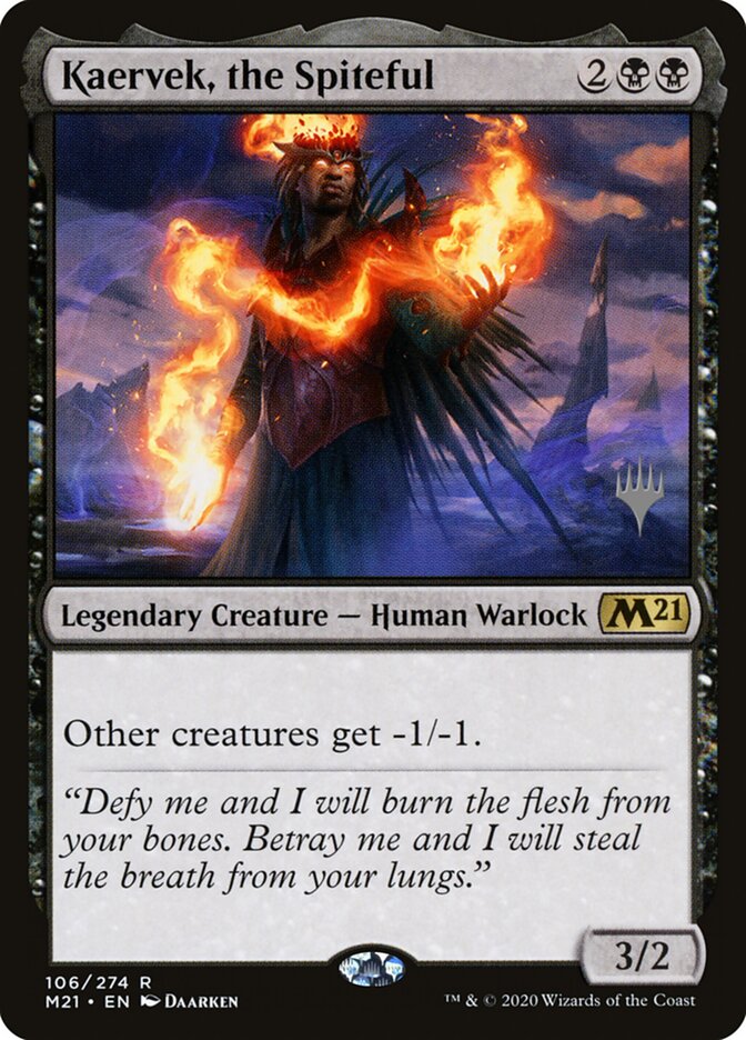 Kaervek, the Spiteful — Core Set 2021 Promos 106p/137