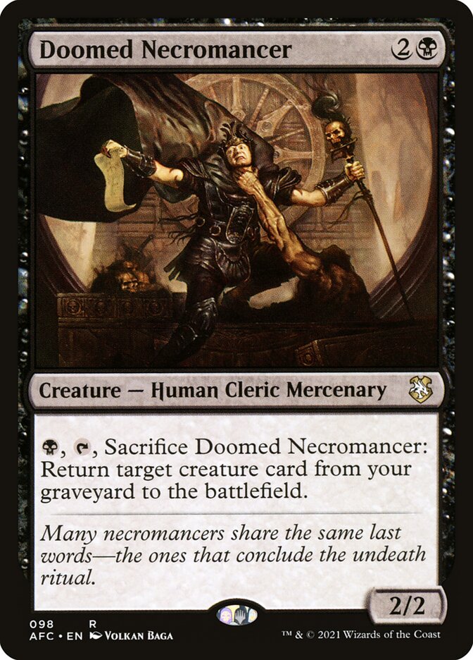 Doomed Necromancer — Forgotten Realms Commander 98/331