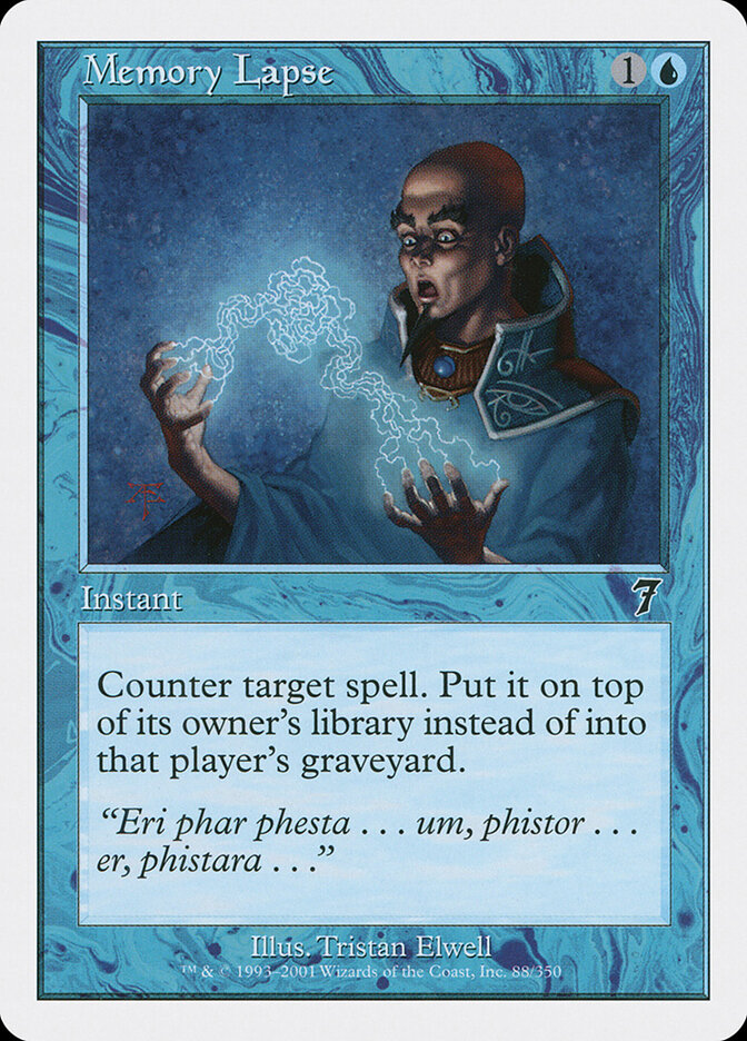 Trou de mémoire — Seventh Edition 88/708