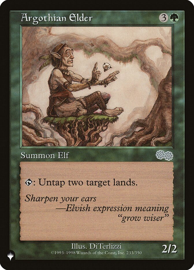 Argothian Elder — The List USG-233/5581