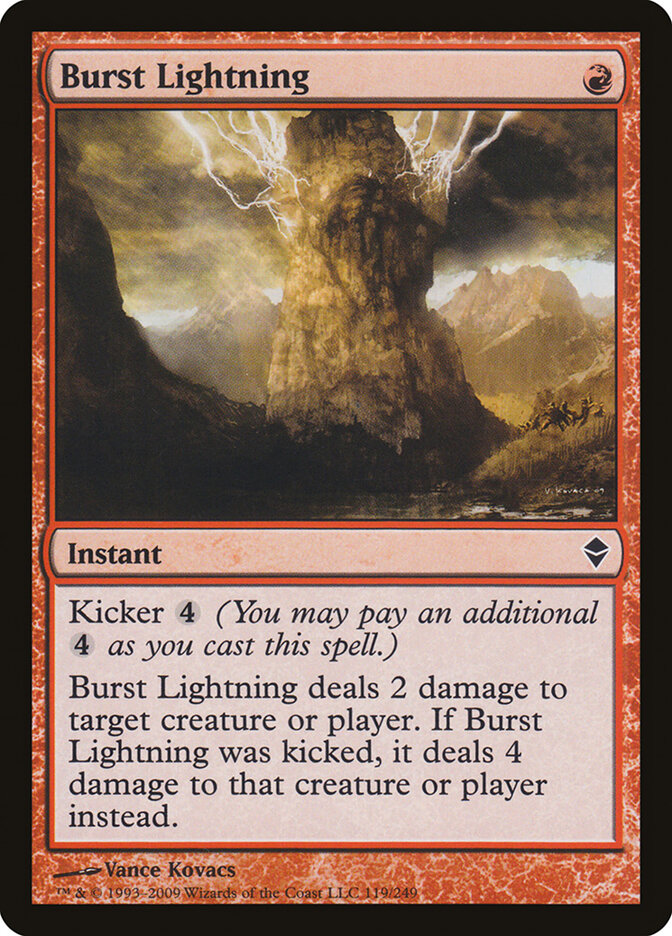 Burst Lightning — Zendikar 119/269