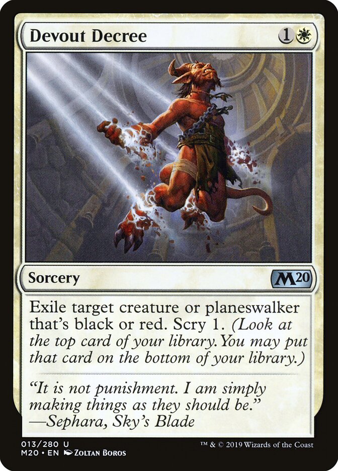 Devout Decree — Core Set 2020 13/345