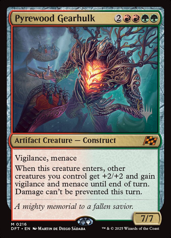 Pyrewood Gearhulk — Aetherdrift Promos 216p/160