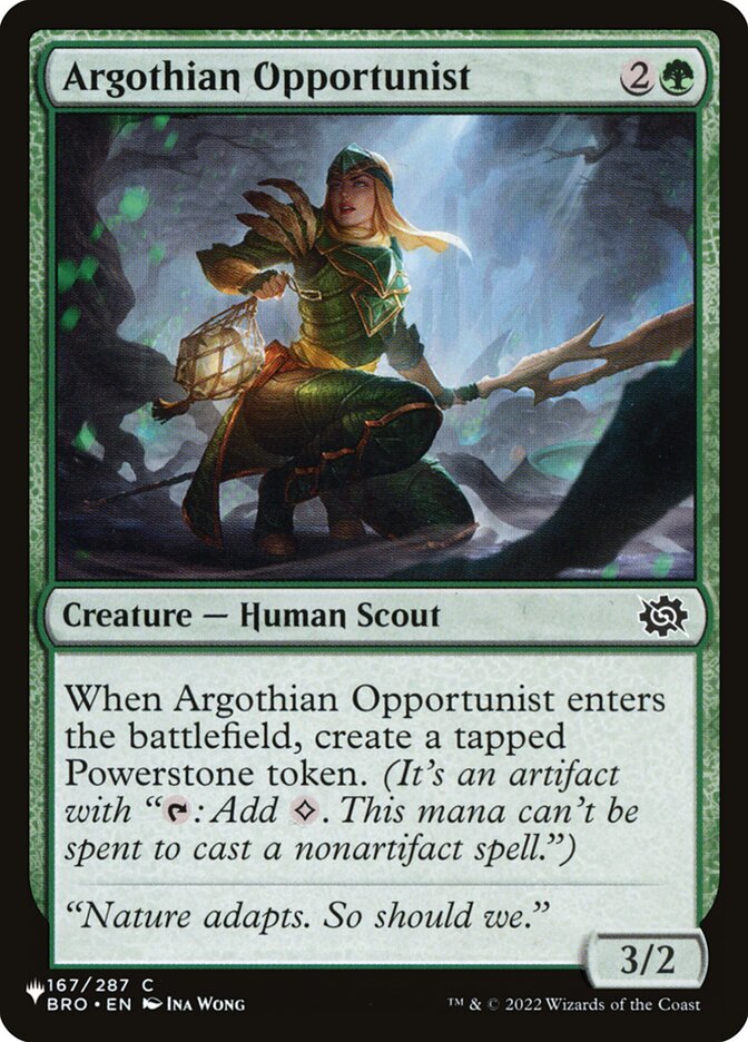 Argothian Opportunist — The List BRO-167/5581