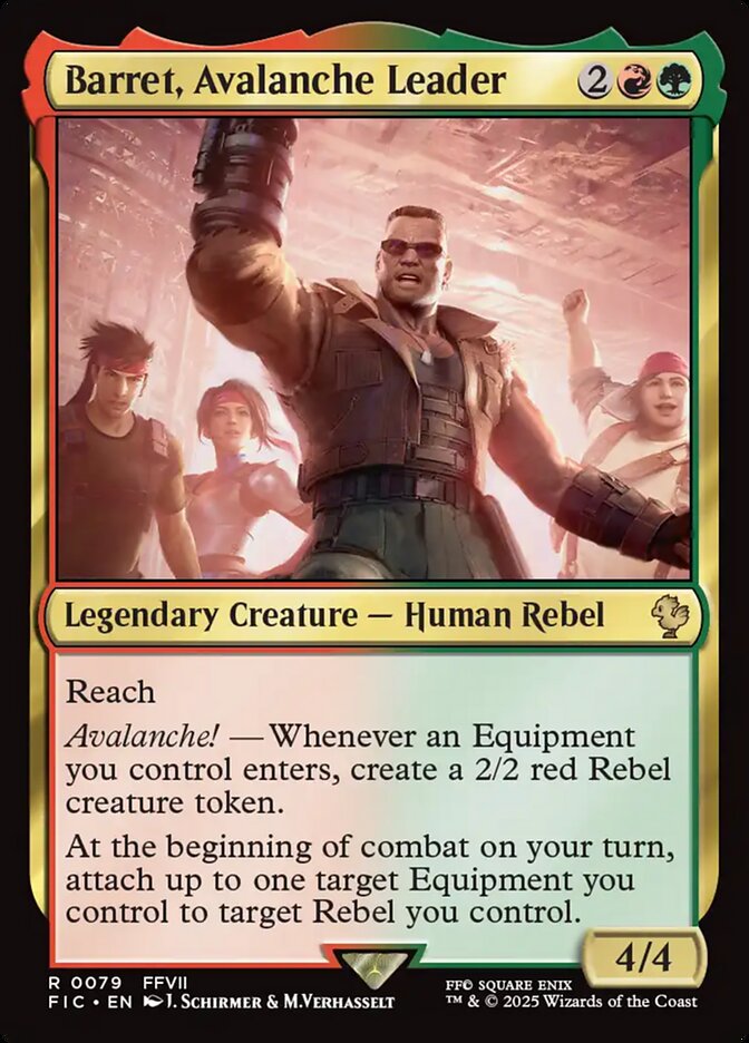 Barret, Avalanche Leader — Final Fantasy Commander 79/486