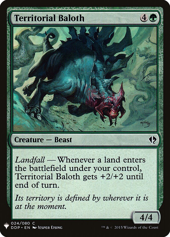 Territorial Baloth — The List DDP-24/5581