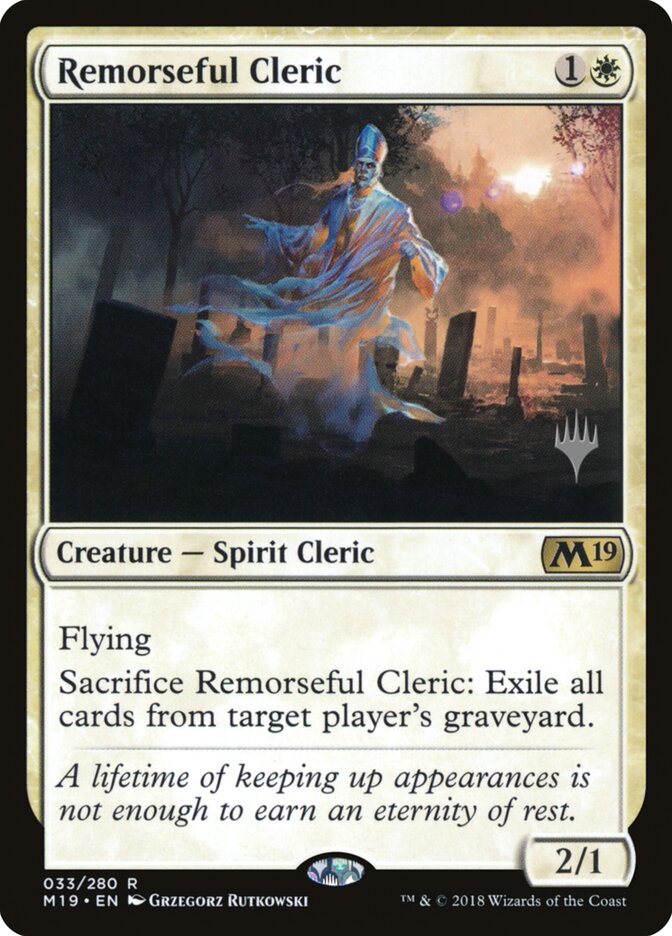 Remorseful Cleric — Core Set 2019 Promos 33p/95