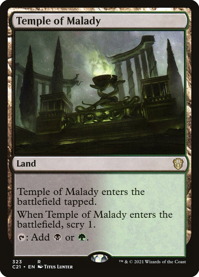 Temple of Malady — Commander 2021 323/409
