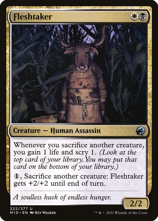 Preneur de chair — Innistrad: Midnight Hunt 222/398